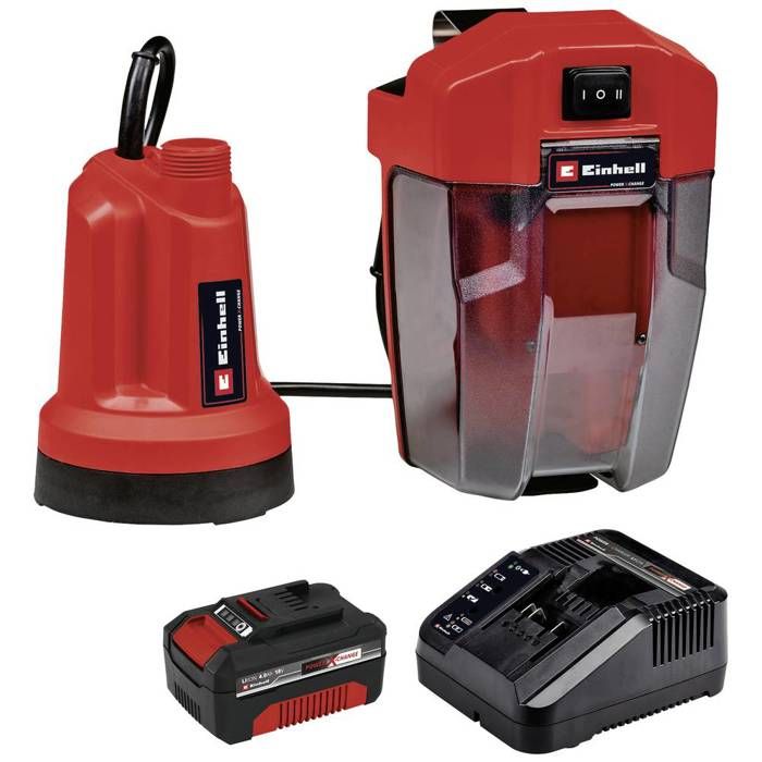 Einhell Power X Change GE SP 18 LL Li 1x4 0Ah Pompe submersible pour eau claire 4500 /h 8 - vue 2