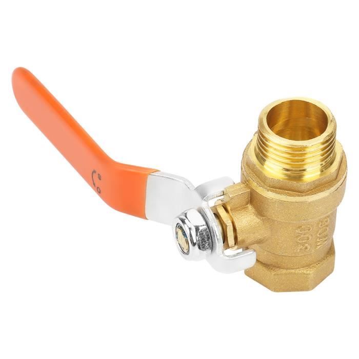 Robinet à Boisseau Sphérique PVC Avec Raccord Tuyau - 32 Mm - Pour Piscine, Jardin, Arrosage - Étanche Et Durable