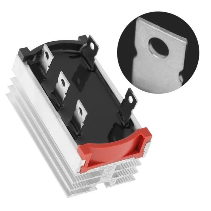 Redresseur Pont Triphasé 50A 1200V – Module Diode Pleine Onde Silicium + Dissipateur Thermique