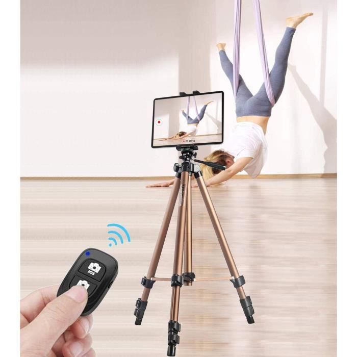 Trépied 60 Pouces Avec Télécommande Pour Tablettes Et Smartphones - Support Universel 3.5-13.5"