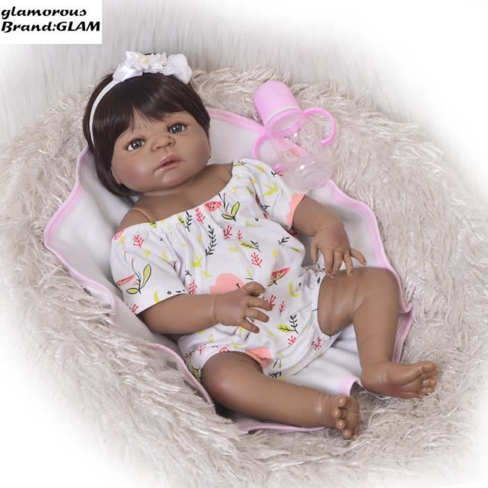 Glam 57 Cm Reborn Bebe Fille Pleine De Silicone Corps Noir Peau Poupees Realiste Cdiscount Jeux Jouets Glam 57 Cm Reborn Bebe Fille Pleine De Silicone Corps Noir Peau Poupees Realiste Cdiscount Jeux Jouets
