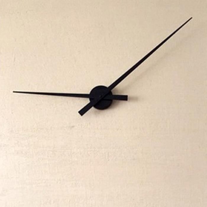 horloge design minimaliste diam 90cm min grandes aiguilles droites géantes DIY