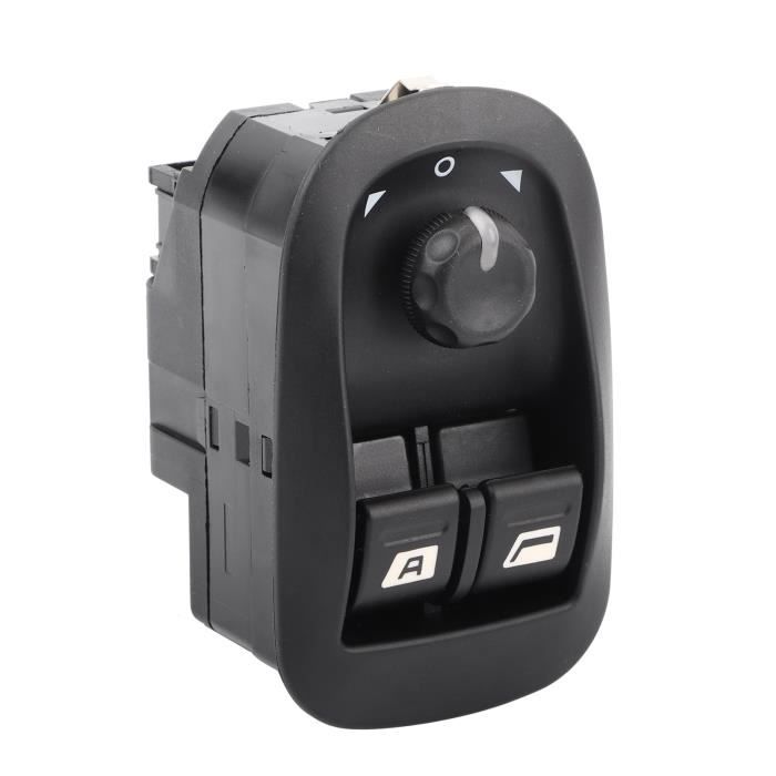 Fenêtre Bouton Interrupteur Panneau Commande Lève-vitre Électrique Bouton Poussoir Commande Miroir pour Peugeot 206 207 306 6554.WA Commutateur Levé Vitre