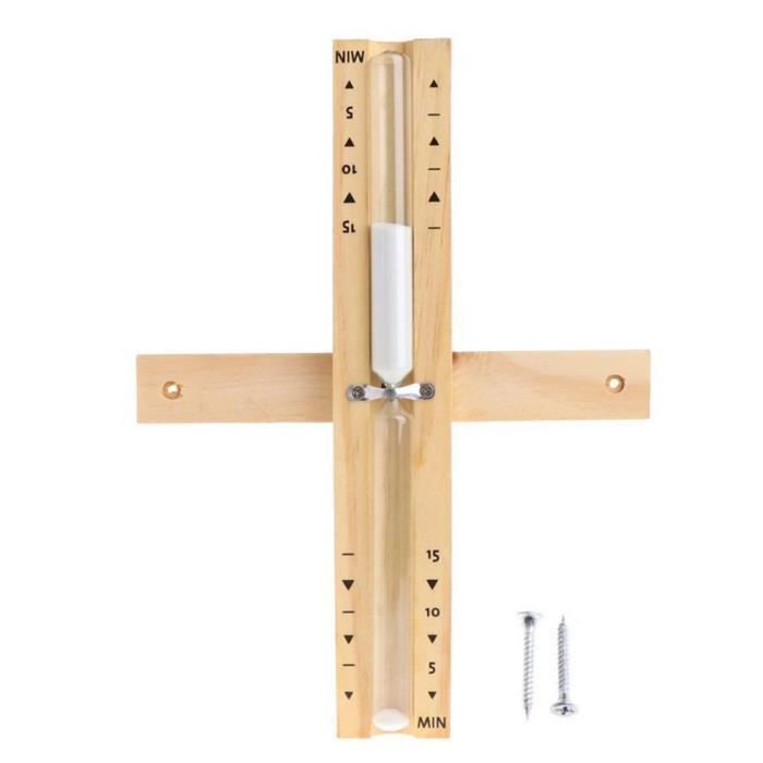 Sablier Rotatif 30 Minutes En Bois Pour Sauna - Minuterie Précise, Résistante à La Chaleur, Décoration Murale