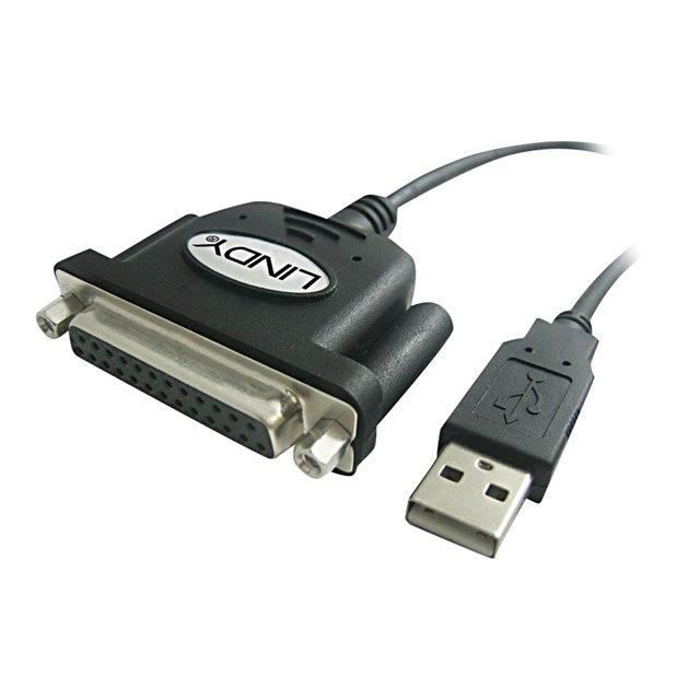 1.5 m Longueur LINDY Câble Adaptateur USB vers Port d'Imprimante Parallèle 
