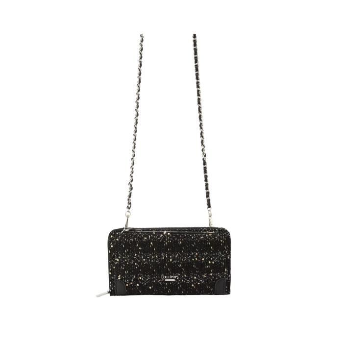 Pochette Lollipops Ref 61699 Noir Argent 21 12 3 cm Cdiscount
