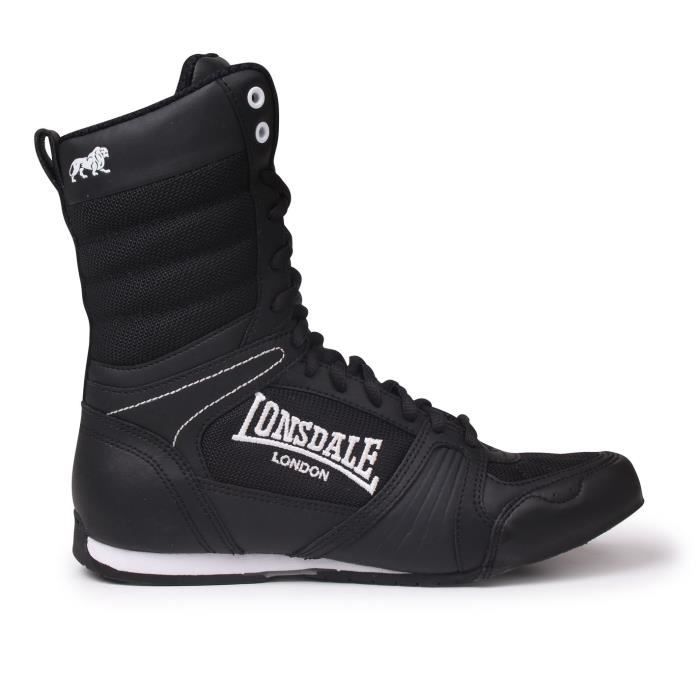 Bottes de Boxe Junior Lonsdale Contender Noir Mixte Noir