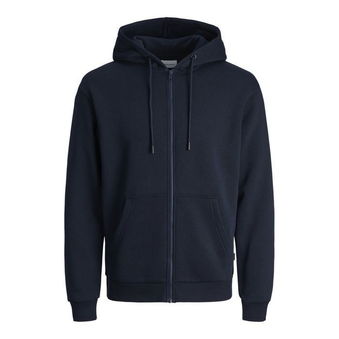 JACK & JONES Sweat à capuche zippé Jjebradley bleu - coupe