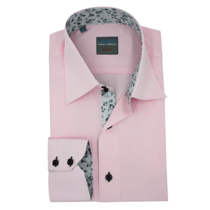 chemise homme rose