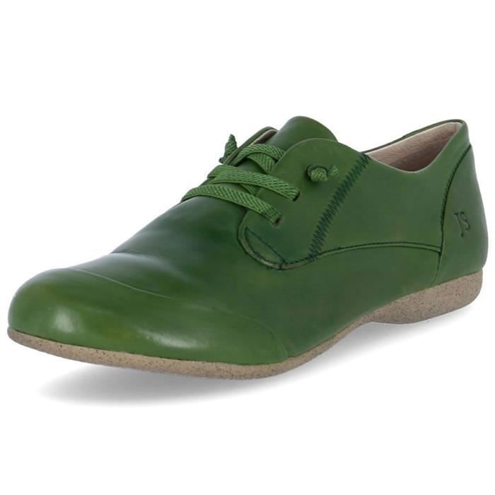 Josef Seibel Baskets Femme - Josef Seibel Fiona 01 - Cuir - Vert