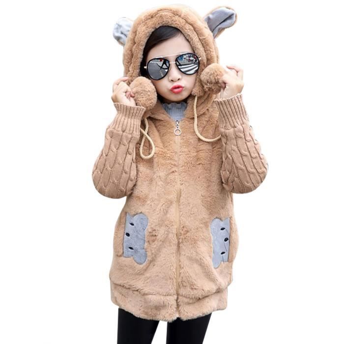 Veste peluche fille sales