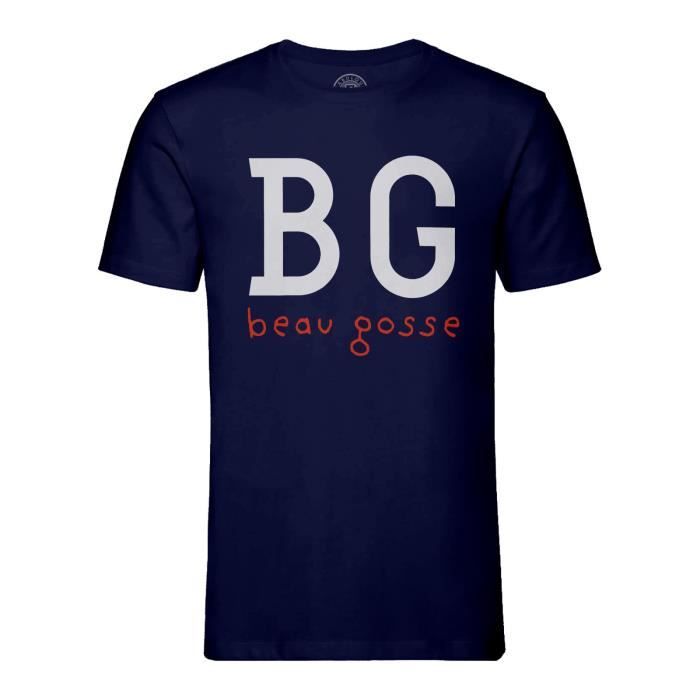 Bleu - T-shirt French Connection en coton Blend extensible à