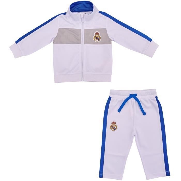 Survêtement bébé garçon Real Madrid - Collection officielle - Blanc