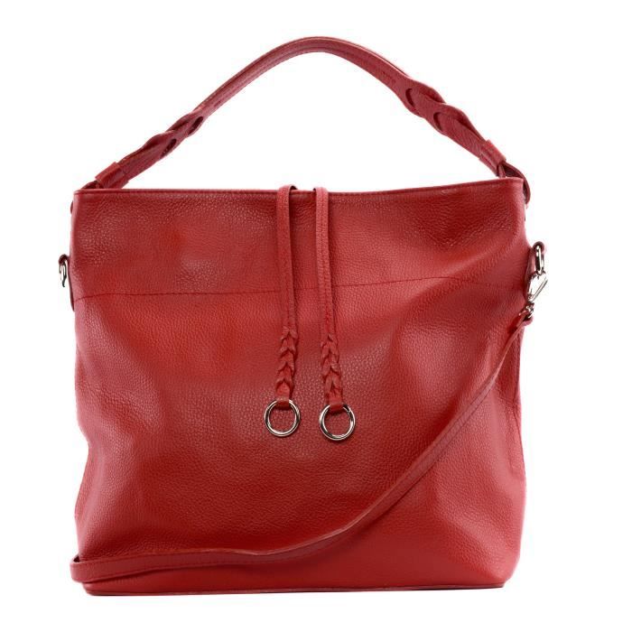 Sac cuir grainé femme shop