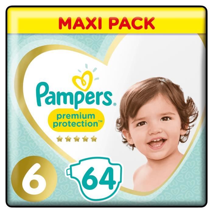 Pampers Premium Protection Taille 6 64 Couches Mega Pack Cdiscount Puericulture Eveil Bebe