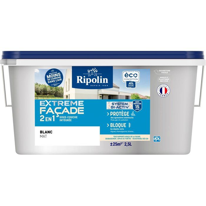 Peinture extrême façade 2 en 1 Ripolin