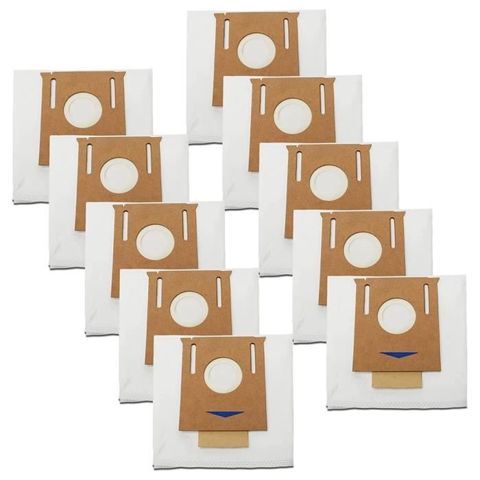 Lot De 12 Sacs à Poussière Pour Ecovacs Deebot T50 X8 - Compatible Station Auto Vide