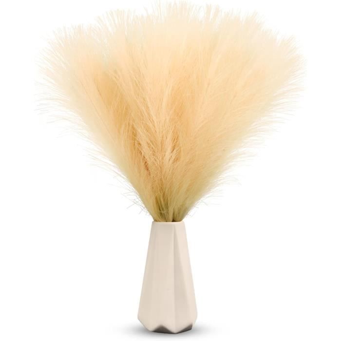 Fesaizwi Pampa, 55cm Beige Herbe De La Pampa Artificielle, Pas De Mue