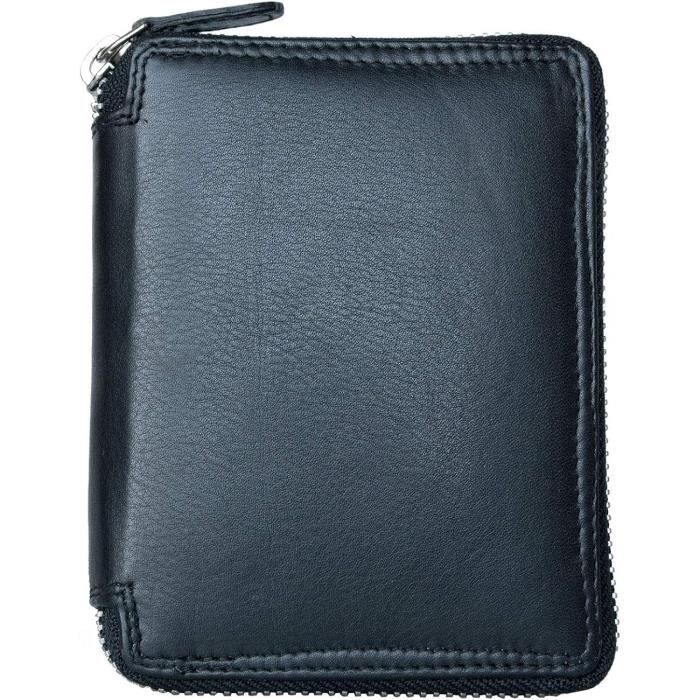 Visconti Hunter Leather Wallet For Men – Brown Oiled Leather Bi-Fold With Zip-Around, Gift Packaging - View #8