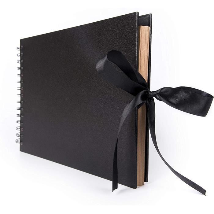 Album Photo 80 Pages 40 Feuilles à Personnaliser - Scrapbooking Livre Photo Couverture Rigide