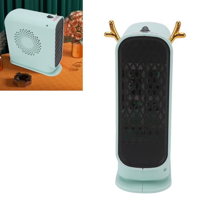 vert - Petit radiateur électrique réglable, chauffage rapide de bureau,  Thermostat'hiver pour salon, chambre