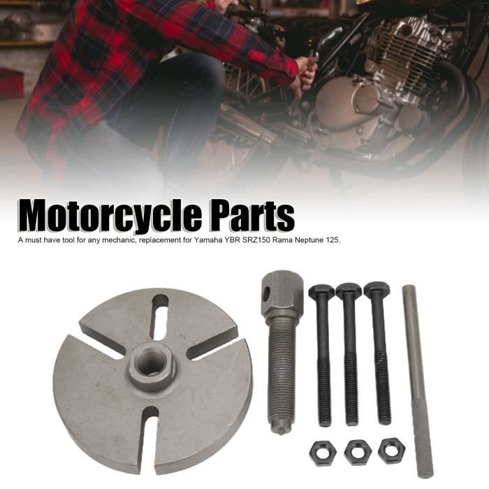 Extracteur Magnétique Volant Moteur Pour Moto - Compatible YBR, SRZ150, Rama 125 - En Alliage Acier - Avec Vis Et Levier