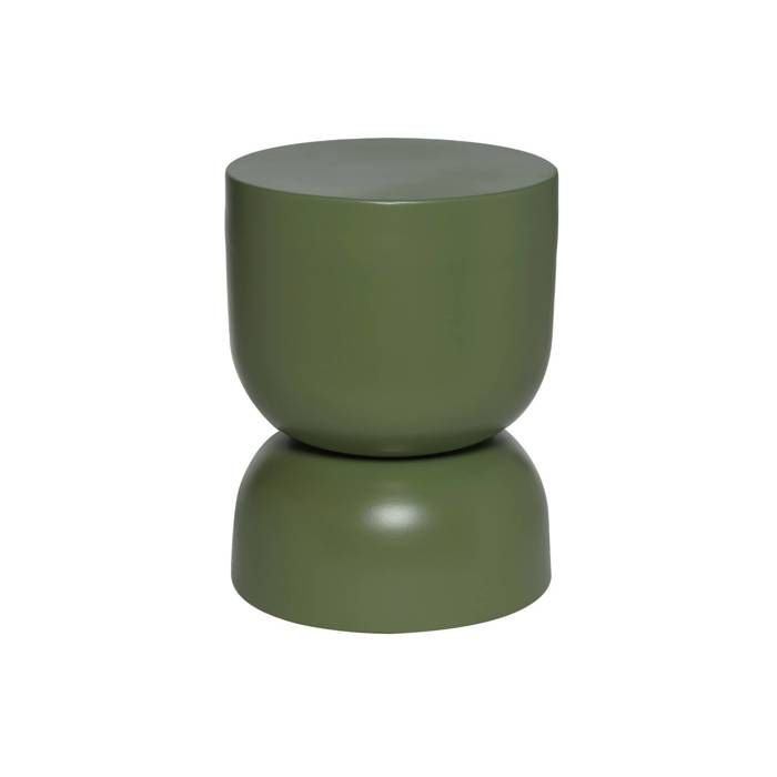 Table D'Appoint Sweeek Coumba Métal Vert Kaki - Bout De Canapé Design Minimaliste