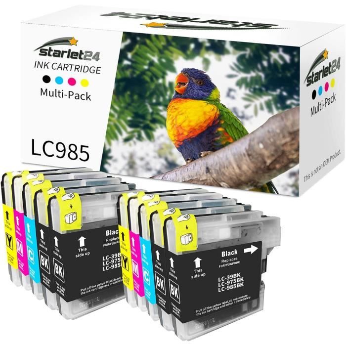 Lot De 8 Cartouches D'encre Compatibles Brother - Pour DCP110, DCP115, DCP117, DCP120