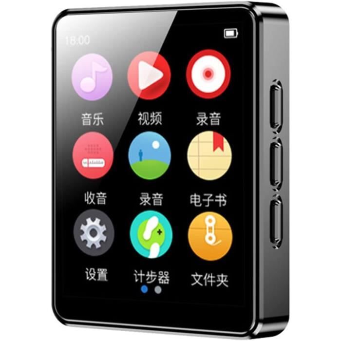 Lecteur MP3 64 Go écran Tactile 5 Pouces - Bluetooth 5.0, WiFi, Radio FM, Appareil Photo 16 MP, Android 13