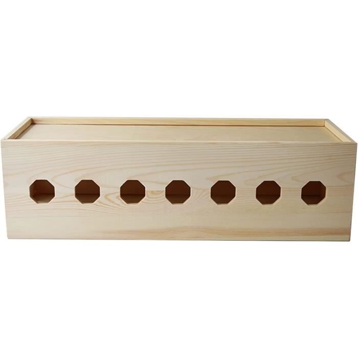 Boîte De Rangement Pour Câbles - Cache Multiprise Et Fils Électriques | Organisation Bureau Et Maison (Noir, 31x13.5x12.5 Cm)