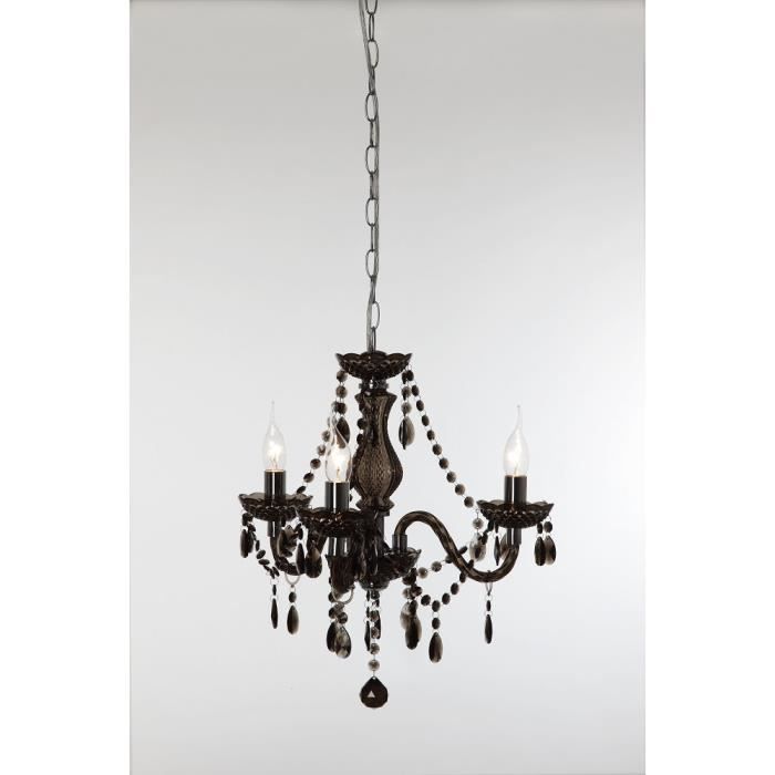 Lustre - TRIO - 3 Lampes - Noir - Métal - E14