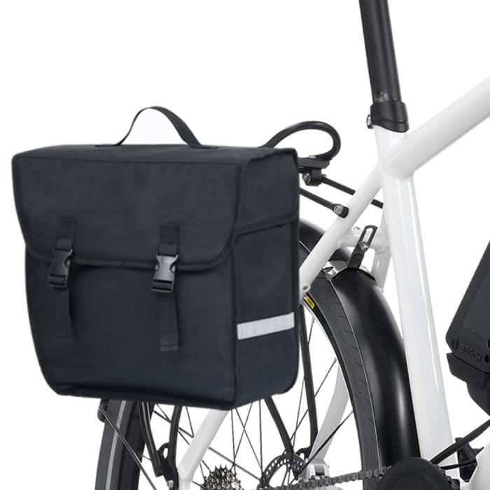 Sac de vélo simple pour porte-bagages étanche 21 L Noir