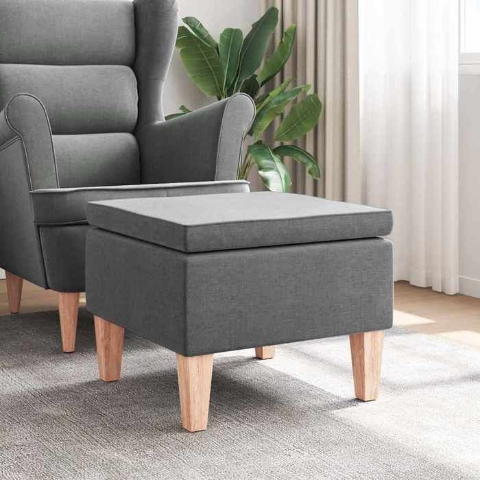 vidaXL Tabouret avec Pieds en Bois Siège Pouf Repose-pied Tabouret de Canapé Salon Salle de Séjour Chambre à Coucher 329426