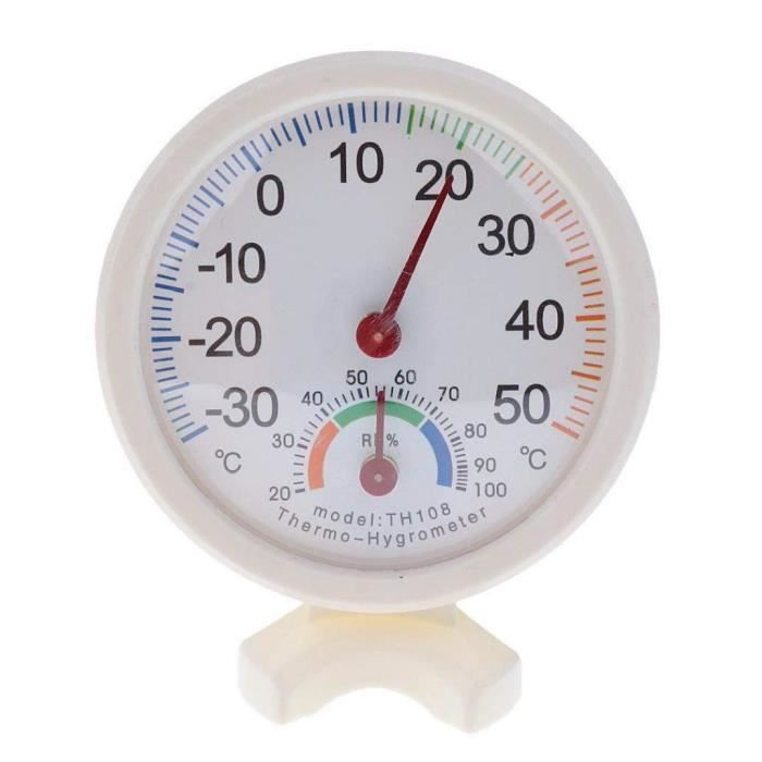 Cadran TH108 intérieur hygromètre Humidité Thermomètre Temp Température compteur Grand 
