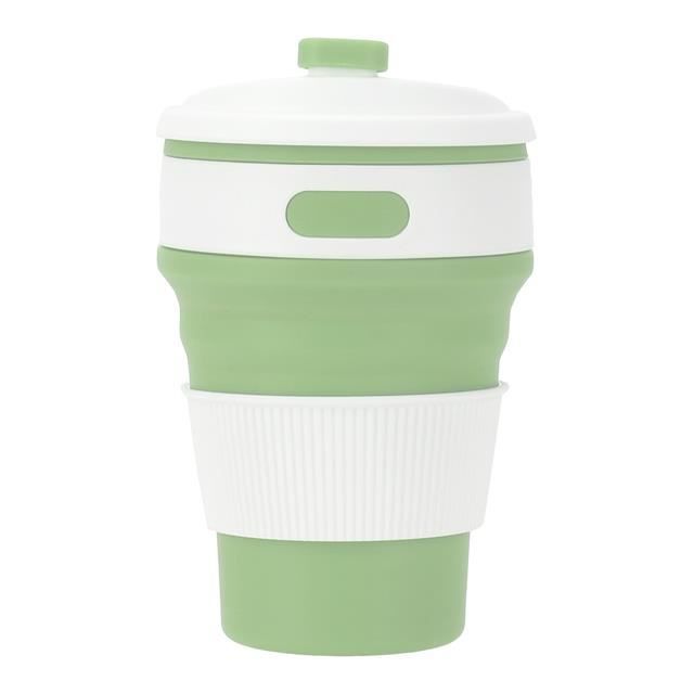Tasse Pliable Stojo Brooklyn - Silicone, 355 Ml, Repliable En 5 Cm - Tasse De Voyage Réutilisable, Micro-ondes/lave-vaisselle Safe