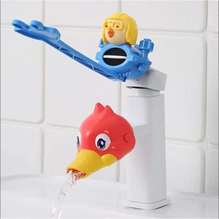 Extenseur De Robinet En Forme De Canard Pour Enfants - Silicone Doux, Anti-éclaboussures