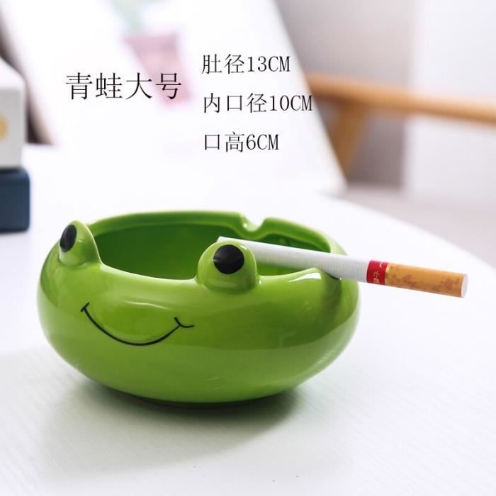 Cendrier Céramique Mignon En Forme De Grenouille - Design Créatif Et Tendance Pour Décoration Intérieure