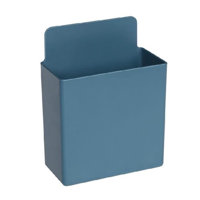 Support Mural Pour Télécommande - Petite Boîte De Rangement Gain De Place Pour Télécommande TV, Climatiseur - Blanc ABS (10x6.5x4 Cm)