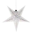 Arbre de Noël pentagram abat-jour étoile papier suspendus Noël décor de mariage fournitures/argent-1