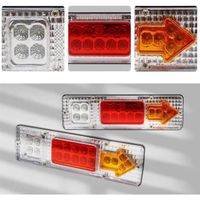 Feu Stop LED Universel 15 LED – 12V/24V – Jaune – Étanche – Pour Camion, Voiture, Remorque – Facile à Installer - 11