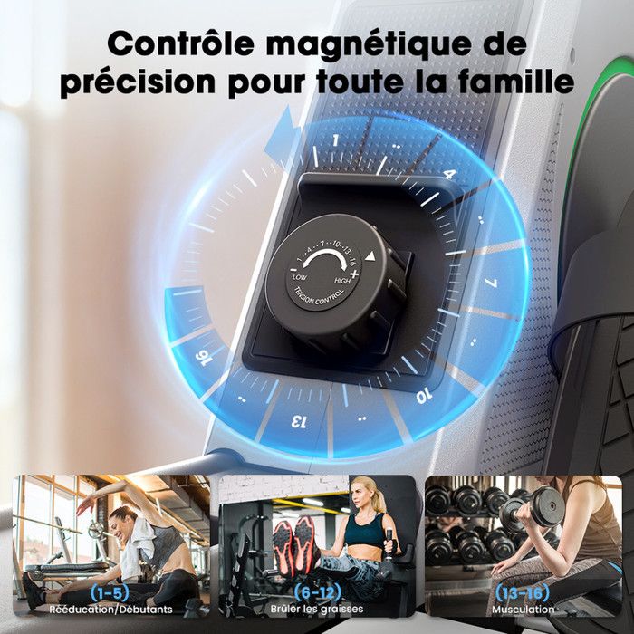 Compteur Électronique Pour Rameur Magnétique - Écran Multifonction Temps/Distance/Calories - Pièce De Rechange Idéale