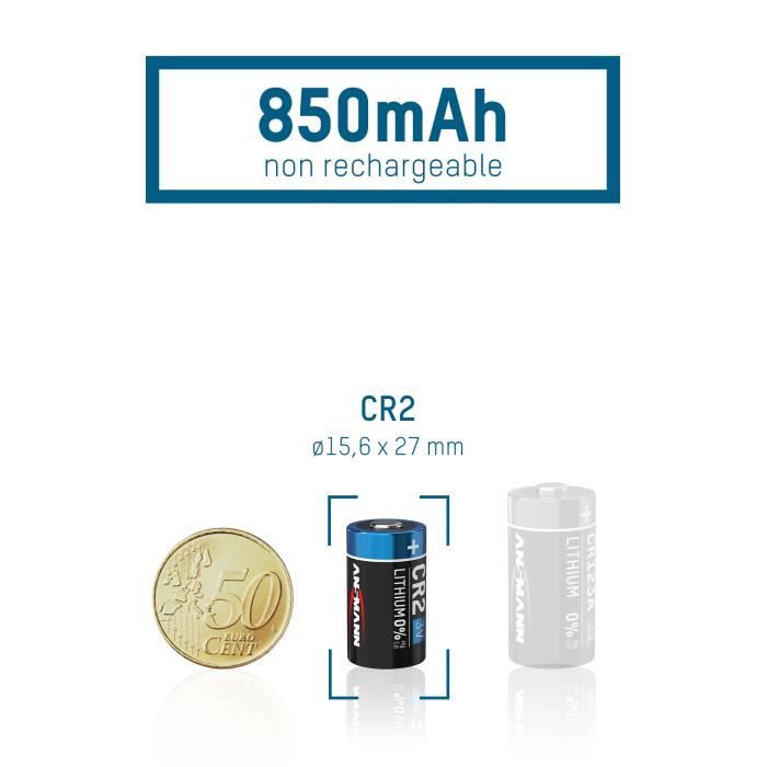 Pile rechargeable au lithium CR2 Batteries au Lithium rechargeable