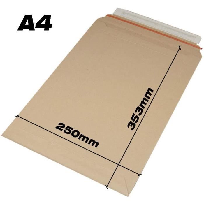 10 Enveloppes plastique blanches opaques 450 x 550 mm, pochettes  d'expédition 45x55 cm 60 microns 32gr