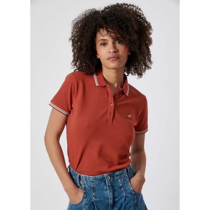 Polo rouge femme online