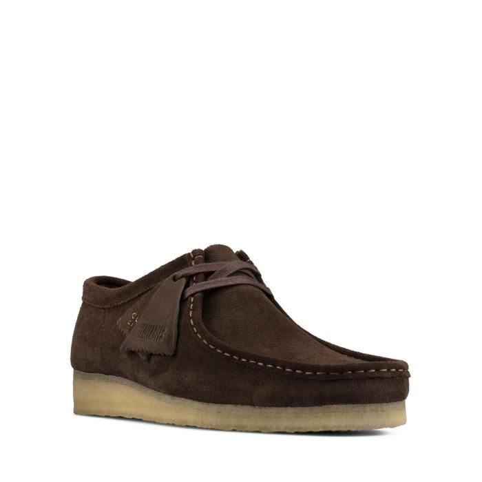 Clarks wallabee clearance marron