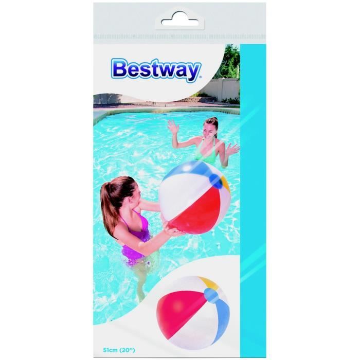 VGEBY ballon de plage coloré Ballon de plage gonflable à quatre couleurs  pour piscine Sports nautiques pour enfants adultes 51 cm - Cdiscount Jeux -  Jouets