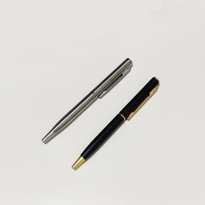 STYLO,3PCS Random color--Mini stylo à bille en acier inoxydable