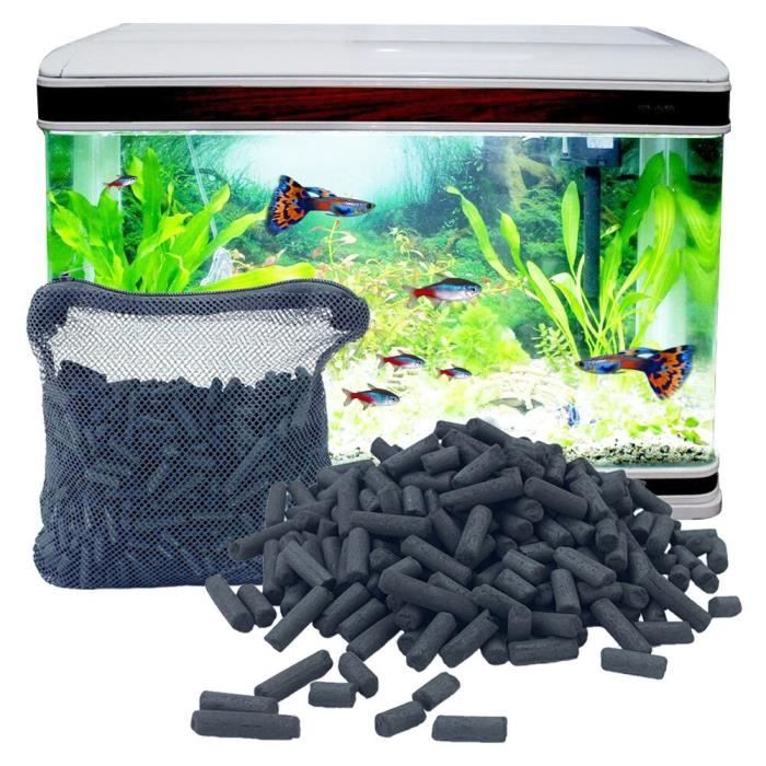 1kg Fish Tank Produits de filtration Charbon actif Granulés de carbone  Aquarium Filtre de purification pour l'eau douce et l'eau salée