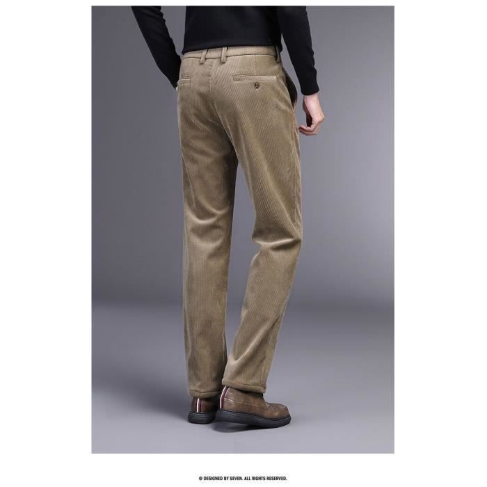 Pantalon velours homme best sale grosses cotes noir