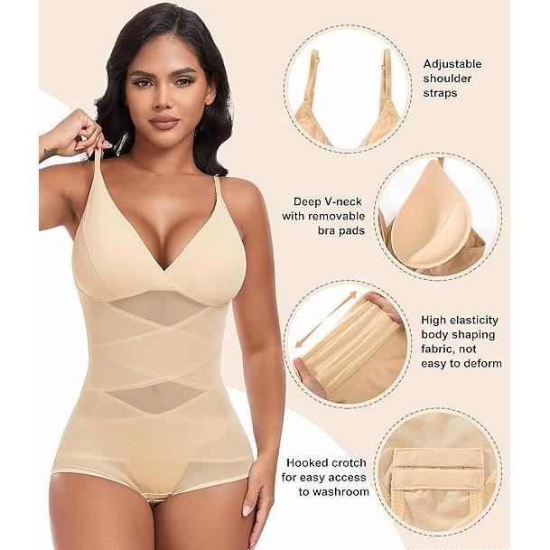 Body Gainant Ventre Plat Invisible - Marque - Femme - Noir - Seamless Noir - Prêt-à-Porter